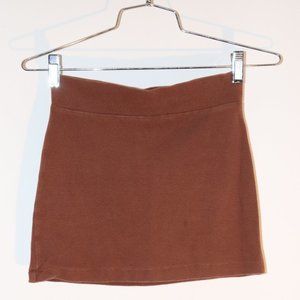 Brown Forever 21 Mini Pencil Skirt